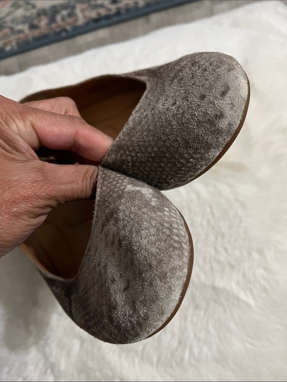 Born Taupe Leather Ballet Flats - Picture 5 of 12